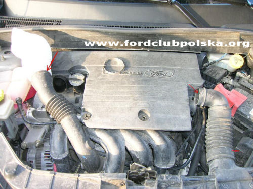 Wymiana filtra powietrza Fusion 1.4 16V Porady Ford